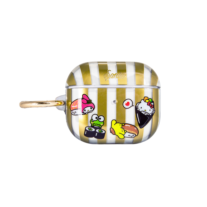 Hello Kitty and Friends x Sonix Sushi AirPods Case (Gen 2/ Gen 3/ Pro) Accessory BySonix Inc. GOLD GEN 3