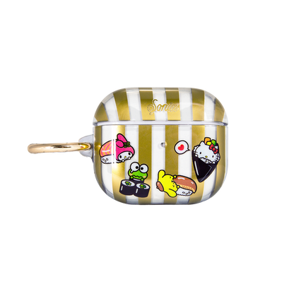 Hello Kitty and Friends x Sonix Sushi AirPods Case (Gen 2/ Gen 3/ Pro) Accessory BySonix Inc. GOLD GEN 3
