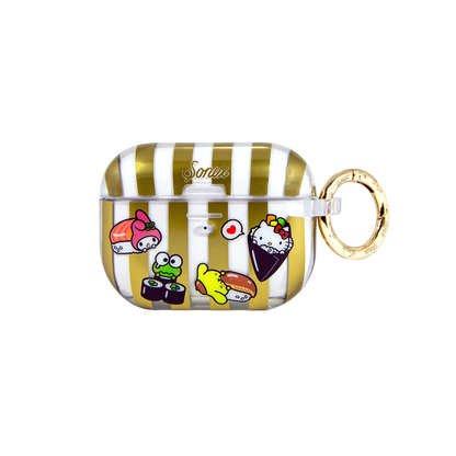 Hello Kitty and Friends x Sonix Sushi AirPods Case (Gen 2/ Gen 3/ Pro) Accessory BySonix Inc. GOLD PRO