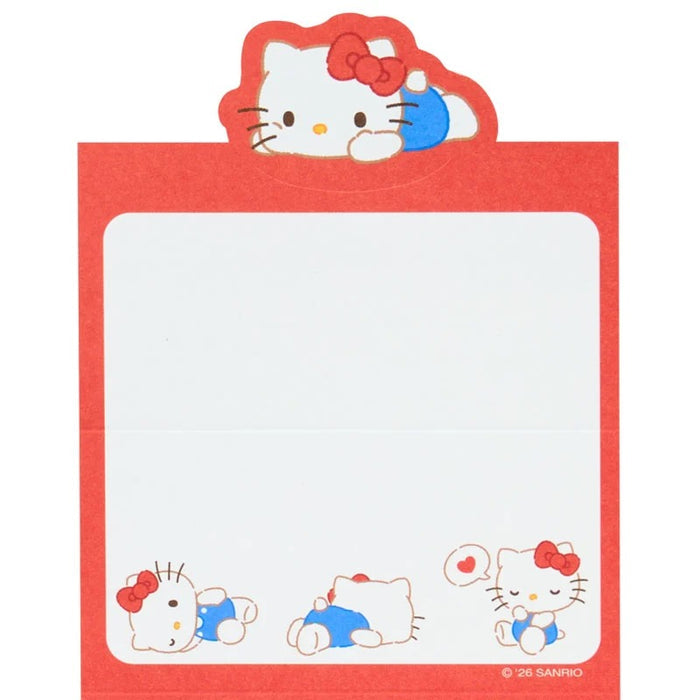 Hello Kitty Mini Notes Memo Pad (Strike A Pose Series) Stationery Japan Original