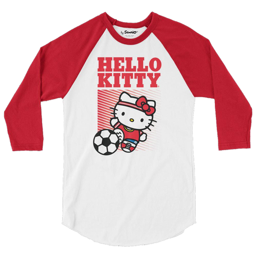 Hello Kitty Soccer Raglan Apparel Printful