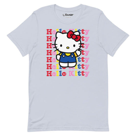 Hello Kitty Watashi Wa T-Shirt (Light Blue) Apparel Printful XS