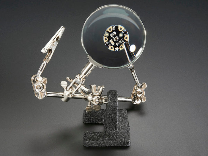 Helping Third Hand Magnifier W/Magnifying Glass Tool (MZ101) by The Pi Hut - The Pi Hut