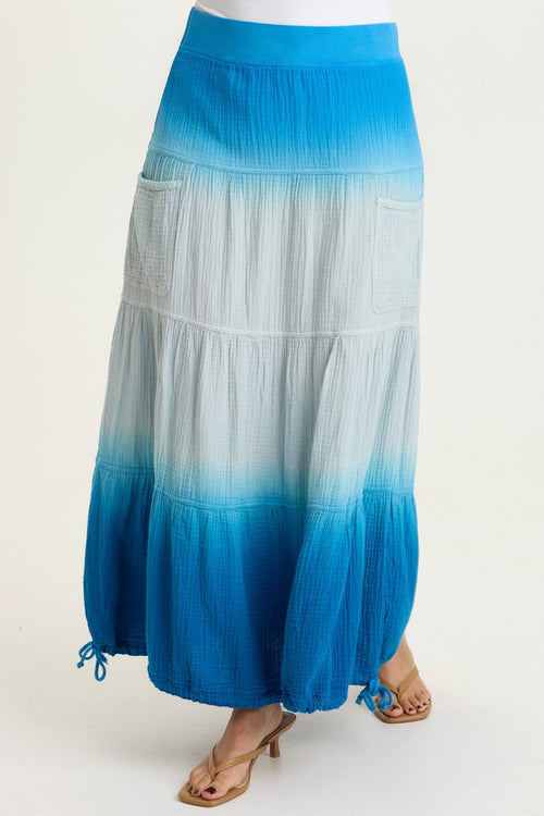 XCVI Hewson Gauze Bubble Tiered Skirt
