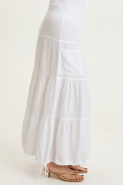 XCVI Hewson Gauze Bubble Tiered Skirt