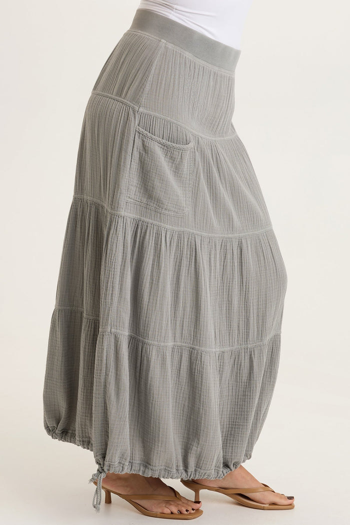XCVI Hewson Gauze Bubble Tiered Skirt