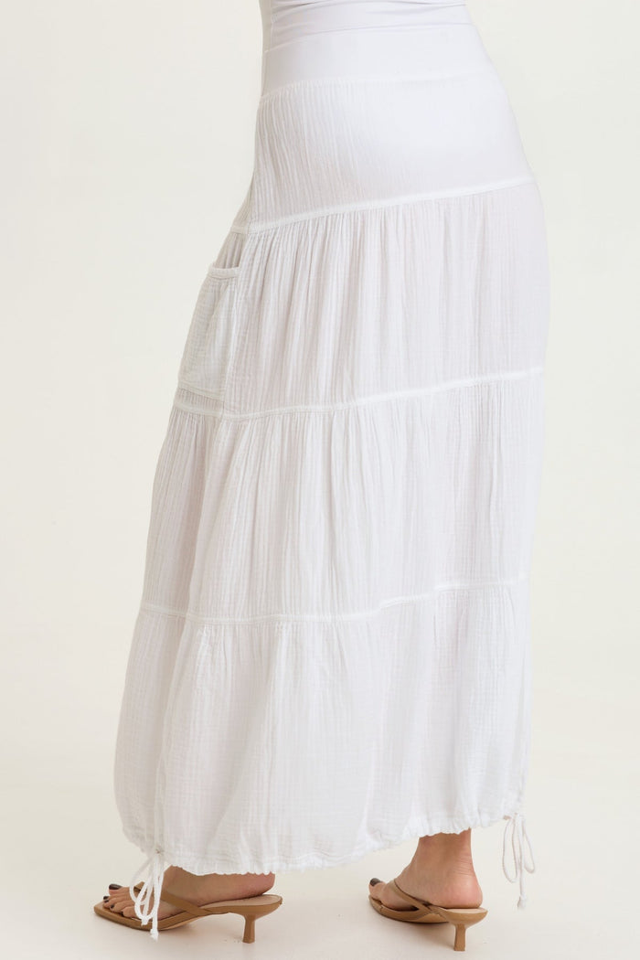 XCVI Hewson Gauze Bubble Tiered Skirt