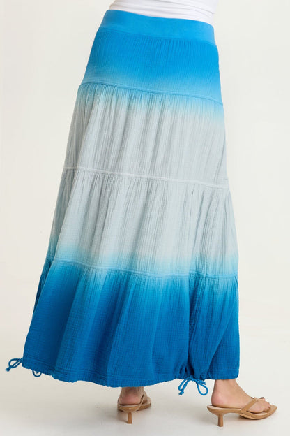 XCVI Hewson Gauze Bubble Tiered Skirt