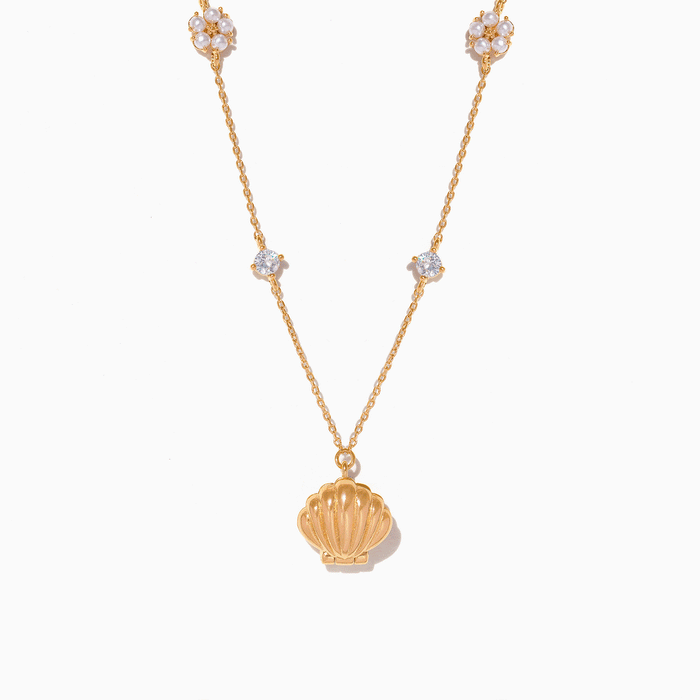 Hidden Pearl Shell Necklace