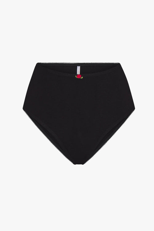 HIGH RISE UNDERWEAR IN ONYX