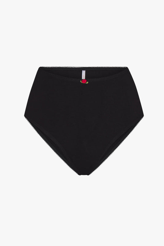 HIGH RISE UNDERWEAR IN ONYX