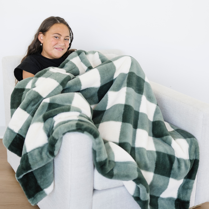 HOLIDAY PRINTED FAUX FUR XL THROW BLANKETS