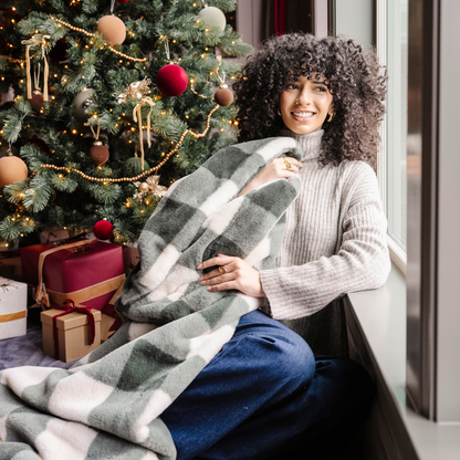 HOLIDAY PRINTED FAUX FUR XL THROW BLANKETS