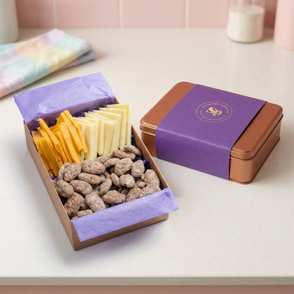 DM Snacks Pecans and Cheese Snack Gift Tin