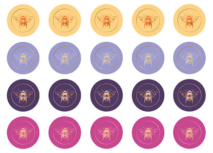 Honeybee Card Portfolio Set (Set of 20 Cards)
