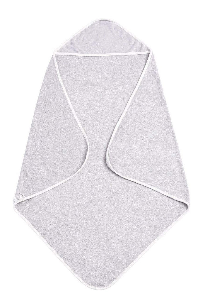 Kyte Baby Hooded Bath Towel in Storm with Cloud Trim