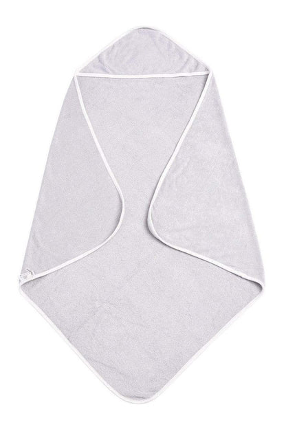 Kyte Baby Hooded Bath Towel in Storm with Cloud Trim