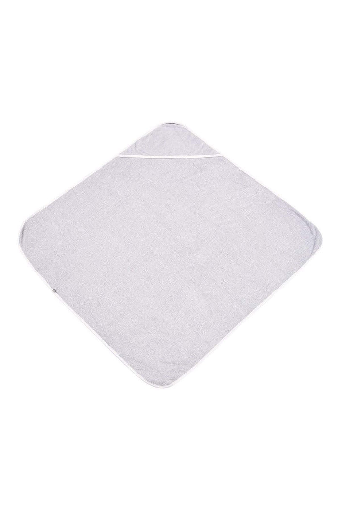 Kyte Baby Hooded bamboo terry Bath Towel in Storm with Cloud Trim
