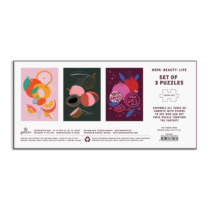 Hope Beauty Life Puzzle Set 100 Piece Puzzles Marisol Ortega