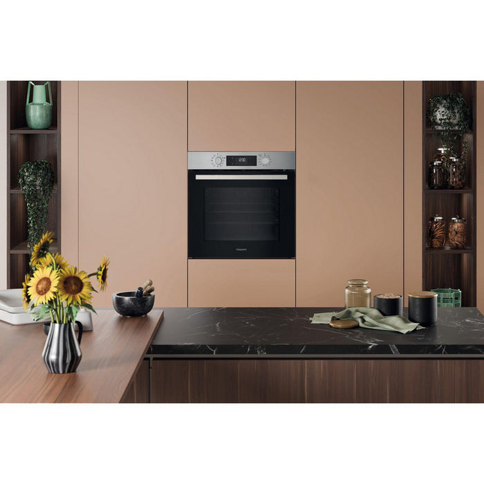 Hotpoint HO278PXUK Class 2 60cm Built In Electric Single Multifunction Pyrolytic Oven Silver