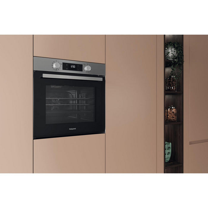 Hotpoint HO278PXUK Class 2 60cm Built In Electric Single Multifunction Pyrolytic Oven Silver