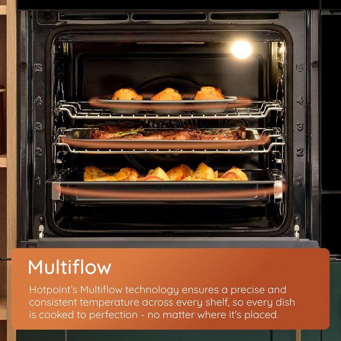 Hotpoint HO278PXUK Class 2 60cm Built In Electric Single Multifunction Pyrolytic Oven Silver