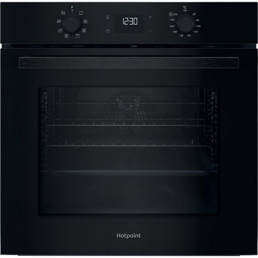Hotpoint HO455HBUK Class 2 Built-In Single Multifunction Oven with Multiflow Black