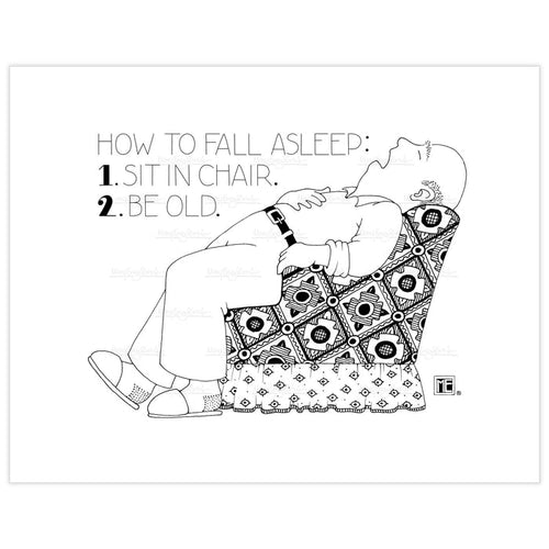 How to Fall Asleep Fine Art Print