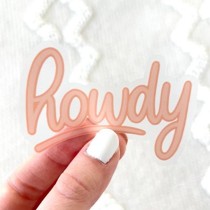 Howdy Sticker, 3x2 in. | Western