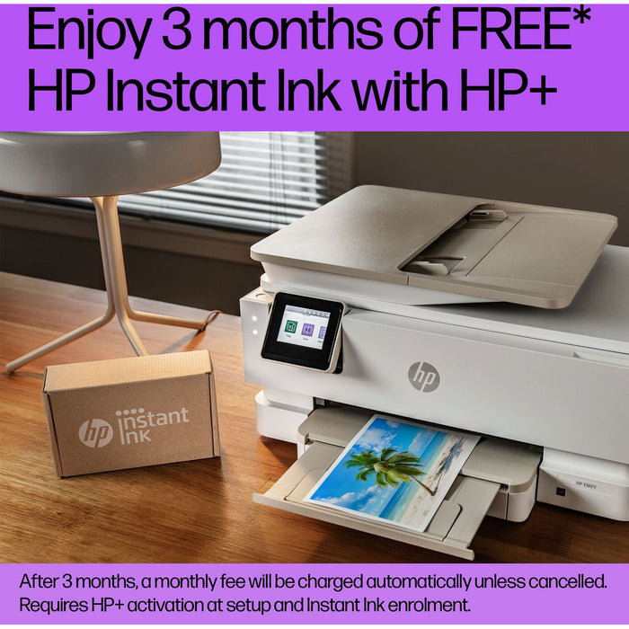 "HP ENVY Inspire 7920e All-in-One Wireless Colour Printer | 3 Months Free Instant Ink with HP+ | 35-page Automatic Document Feeder | White | 242Q0B#687 " HP Euronics Ireland