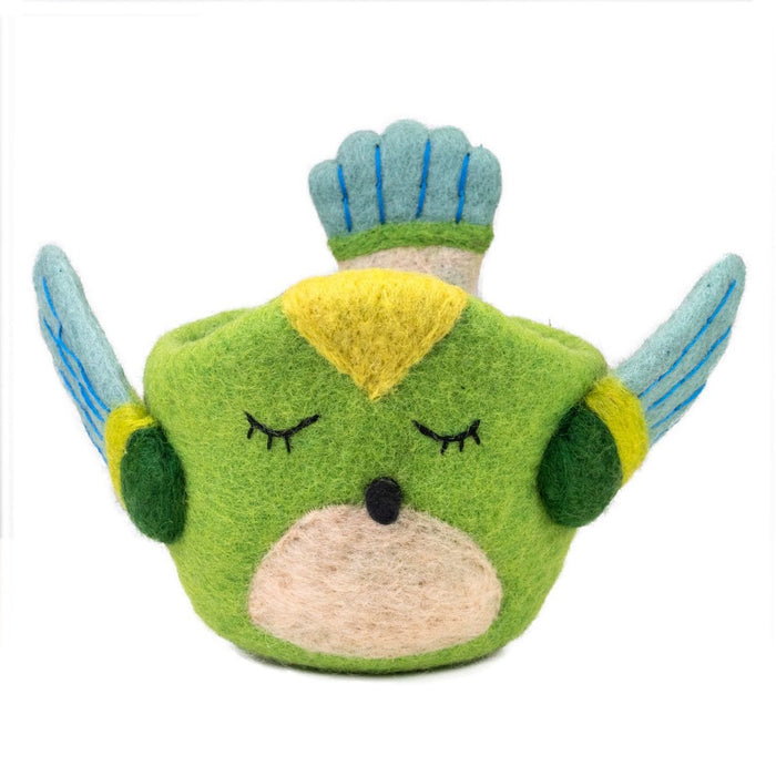 Hummingbird Felt Pot