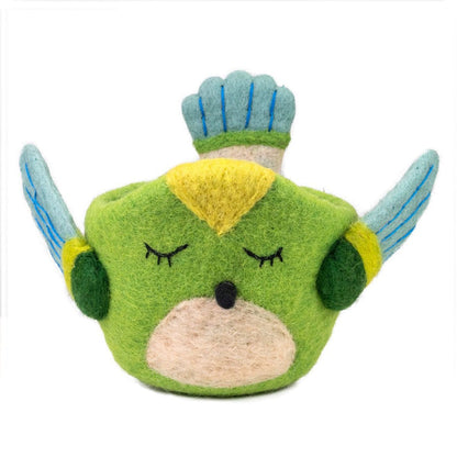 Hummingbird Felt Pot