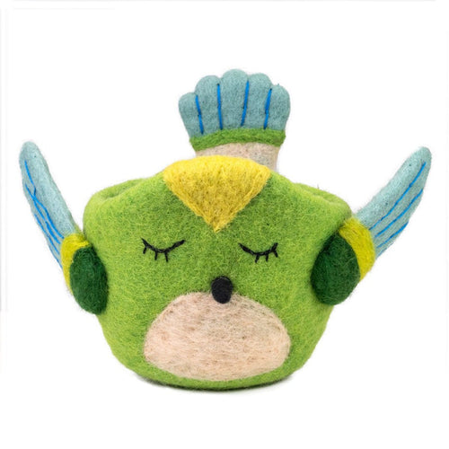 Hummingbird Felt Pot