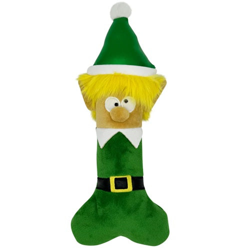 Huxley & Kent Power Plush - Elfin' Bone Dog Toy