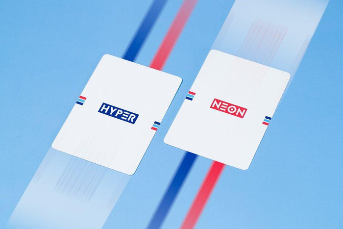 Hyper Neon Playing Cards by Riffle Shuffle Playing Cards by Riffle Shuffle Playing Card Company