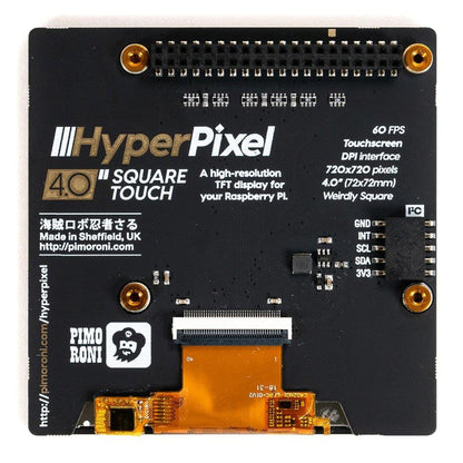 HyperPixel 4.0 Square - Hi-Res Display for Raspberry Pi by Pimoroni - The Pi Hut