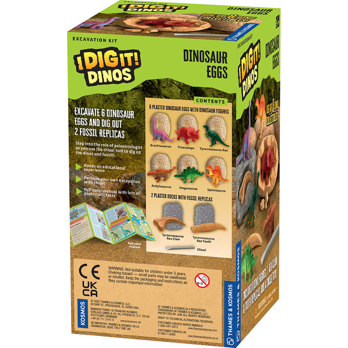 I Dig It! Dinos - Dinosaur Eggs (8-Pack) STEM Thames & Kosmos