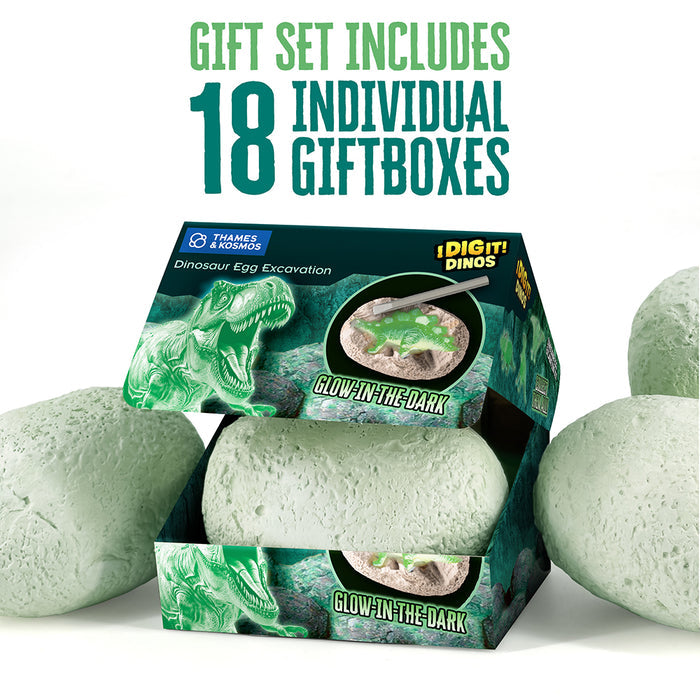 I Dig It! Dinos - Glow-in-the-Dark Dino Egg (Giftbox, in 18-pc Display) STEM Thames & Kosmos