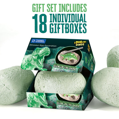 I Dig It! Dinos - Glow-in-the-Dark Dino Egg (Giftbox, in 18-pc Display) STEM Thames & Kosmos