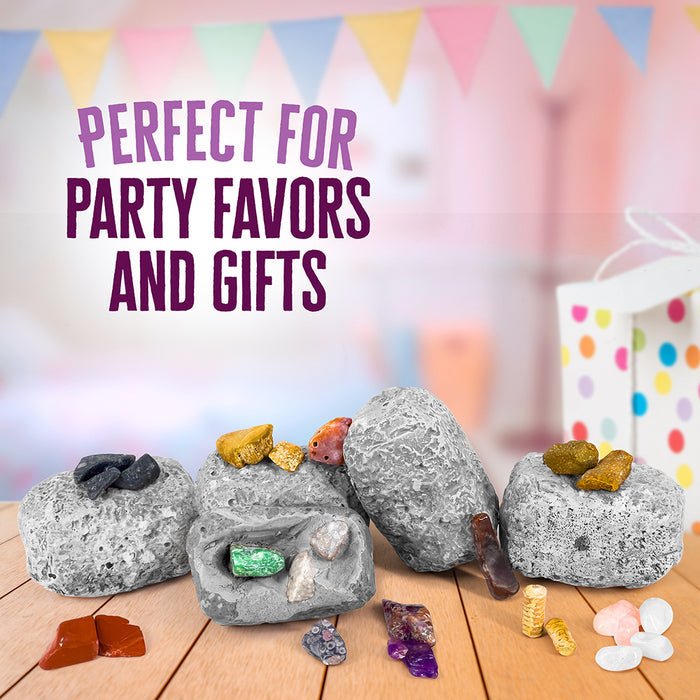 I Dig It! Rocks & Fossils - Mini Excavation (Giftbox, in 18-pc Display) STEM Thames & Kosmos