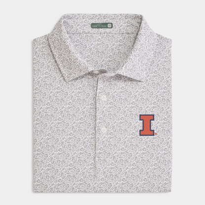 Illinois Fastball Printed Performance Polo