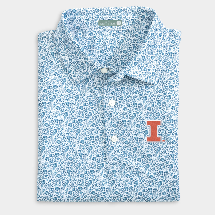 Illinois Fastball Printed Performance Polo