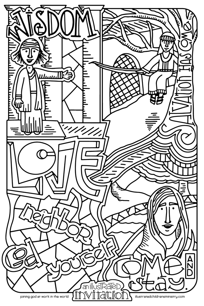 Illustrated Children's Ministry An Illustrated Invitation Poster 2:God’s Invitation in the New Testament