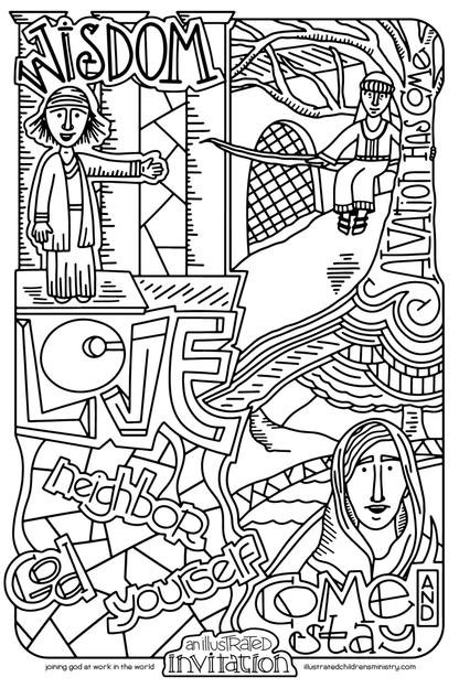 Illustrated Children's Ministry An Illustrated Invitation Poster 2:God’s Invitation in the New Testament