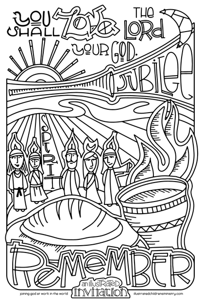 Illustrated Children's Ministry An Illustrated Invitation Poster 3: Accepting God's Invitation