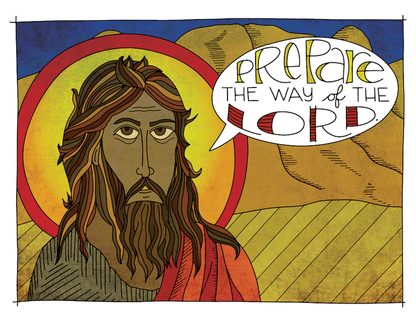 Illustration for Advent children's moment: John the Baptist