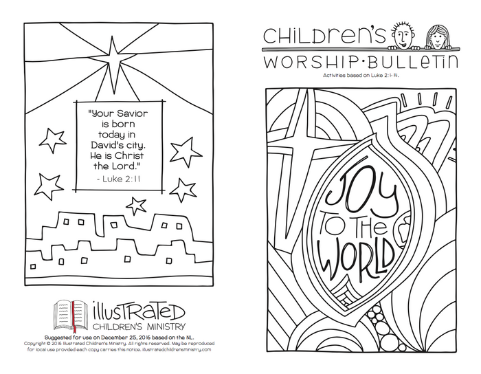Advent children's bulletin