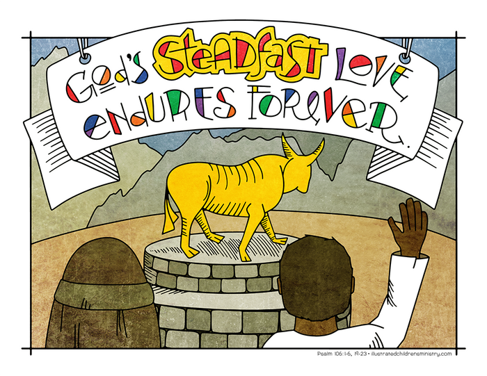 Illustration to accompany children's moment - golden bull
