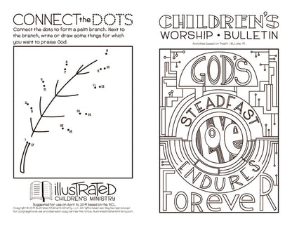Children's bulletin for Lent and Easter