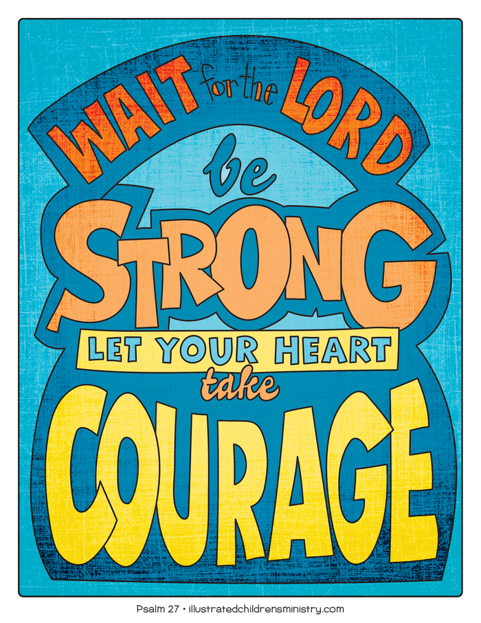Illustration to accompany children's moment - Wait for the Lord